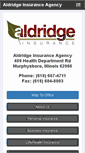 Mobile Screenshot of aldridgeagency.com